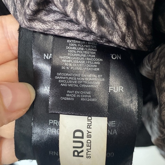 Rudsak MYA WOMEN'S DOWN FEATHER PUFFER JACKET WITH REMOVABLE FUR MEDIUM - Picture 16 of 16